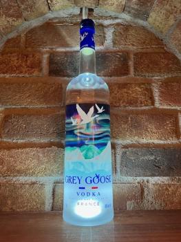 Vodka Frankreich Grey Goose 1,5 l Flasche Northern Lights limitiert und beleuchtet